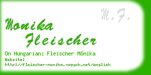 monika fleischer business card